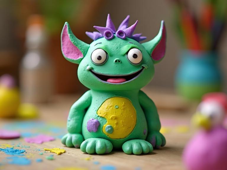 Clay Monster Sculptures