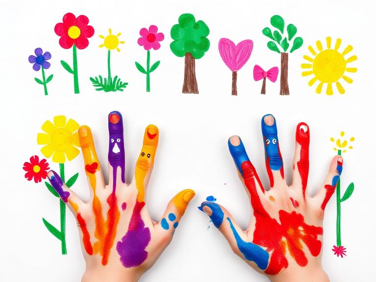 Finger Painting Fun
