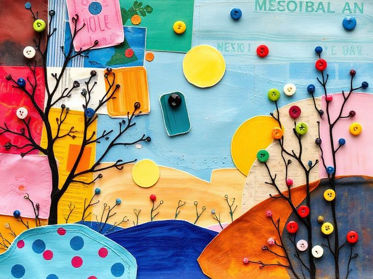 Mixed Media Collage Art