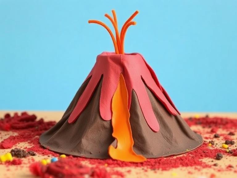 Paper Mache Volcano
